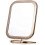 Double Sided Square Magnifying Makeup Mirror, Champagne Tabletop 1