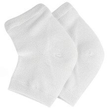 Calcetines multicolores blancos para talón agrietado, 1 par, de malla transpirable de algodón, protección para el talón. Regalo ideal.