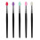 Black 14.6x0.9cm Eyeshadow Brushes Set 5Pcs Pink Makeup Gift 1