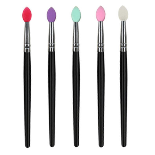 Black 14.6x0.9cm Eyeshadow Brushes Set 5Pcs Pink Makeup Gift