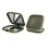 Dark Brown 7x6cm Double Sided Foldable Makeup Mirror – Compact HD Travel Essential 1
