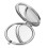 Chic Portable Double Sided Foldable Metal Mirror for Women, Assorted Colors, 7.5x1cm, 1 Pack 1