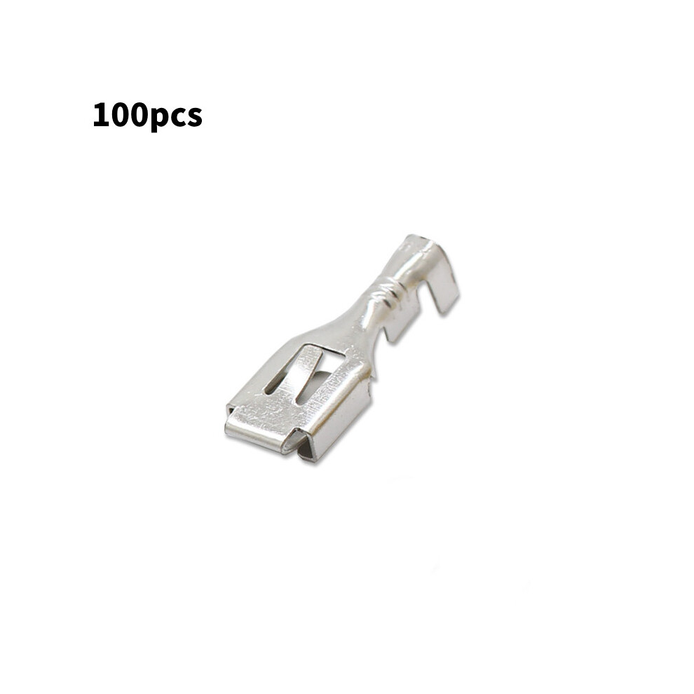 (Silver 6.3Mma) Electronics Tinned Copper Spade Terminal Automotive Applications Connectors 697177947704