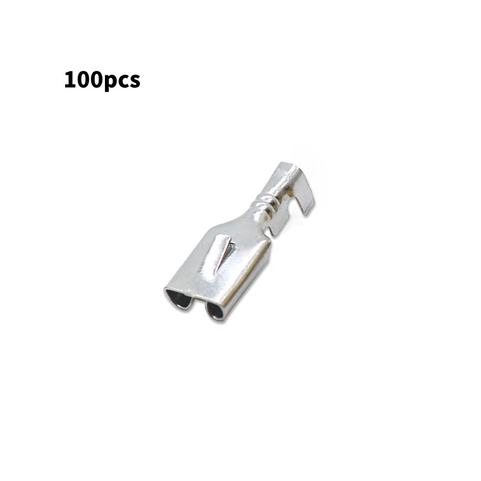 (Silver 6.3Mm) Electronics Tinned Copper Spade Terminal Automotive Applications Connectors 696931687870