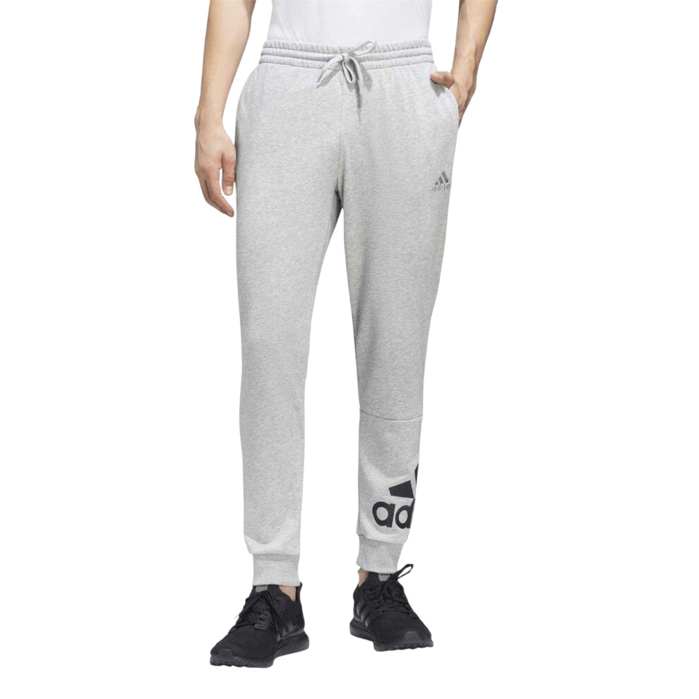 Adidas (L R, Grey Heather/Black) Mens Joggers