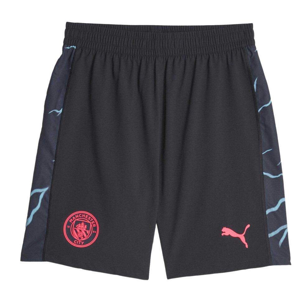 Puma (M, Dark Navy) Mens Cb Promo Manchester City Fc Football Shorts Blue,Multicoloured
