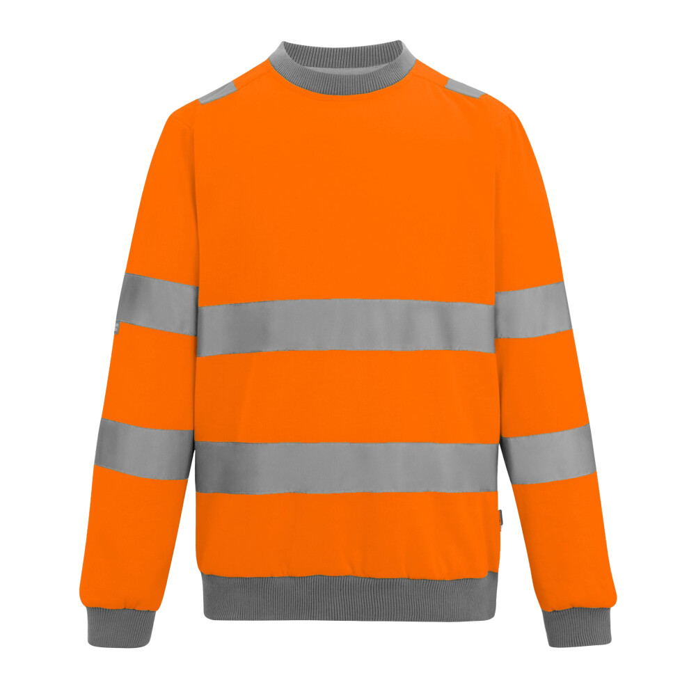 (3Xl, Orange) Regatta Professional Mens Pro Contract Hi-Vis Crew Neck Sweatshirt 5063852367252