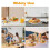 3 Pack Stainless Steel Divided Plates, 3 Compartment Portion Control, 9Inch Reusable Dinner  Trays 2