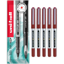 uni-ball Eye Micro UB-150E Gel Ink Pen - 0.5 mm - In Envelope Gift Packaging (Pack of 5, Red)