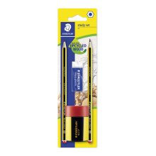 STAEDTLER 121 511BKD Noris School Graphite HB Pencil Study Set (Pack of 2 Pencil