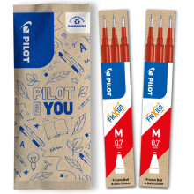 PILOT - Pack of 2 sets of 3 Refills 0,7 - Erasable ink for Frixion - Medium - Red
