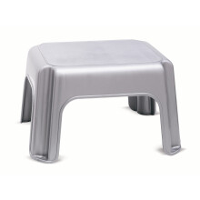 Addis Step Stool Solid, Metallic Silver, 1 510044