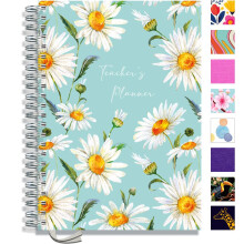 Teacher Planner 2026-2027 A4 Size by Pirongs | 6 Lesson Dated Planner for Teachers | Page a Day | Dated, Hardback, Wiro-Bound Teachers Planner - Oxey