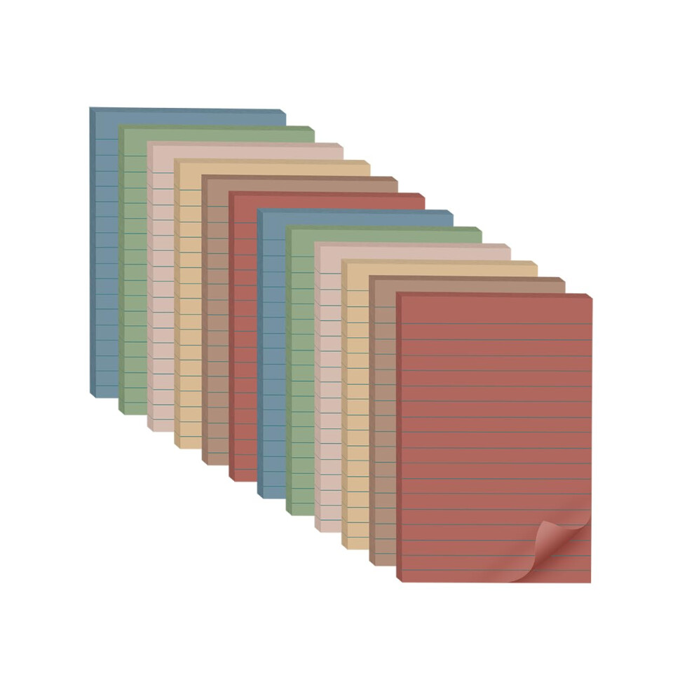 Photos - Other Office Equipment Wowivy  Lined Sticky Notes 4x6 in,Large Notepads with Lines,Ruled Stick(12 Pack)