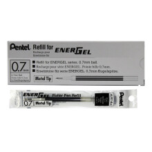 Pentel Liquid Gel Refill - Black (Box of 12 Refills) 1 - Pack, LR7-A