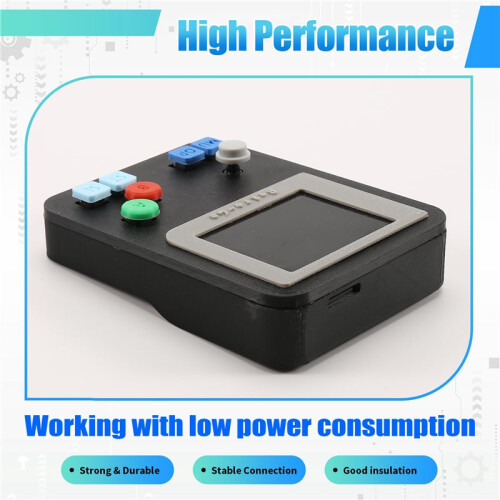 Retro-Go ESP32-S3 Handheld Game Console - Portable NES/FC Emulator, 2.4'' IPS Screen, Preloaded 100+ Games Black 2