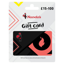 Nando's Physical Gift Card - UK Redemption - Delivered via post - 25