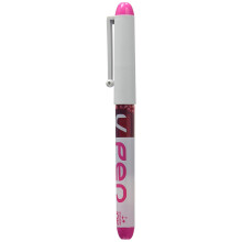 Pilot VPen Disposable Fountain Pen White Barrel 0.58 mm Tip - Pink, Box of 12
