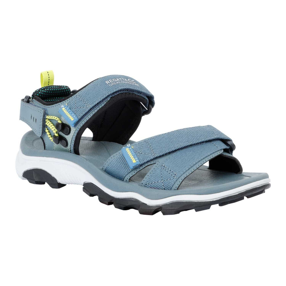Regatta (9.5 Uk, Grey/Wild Lime) Mens Blaze Sandals