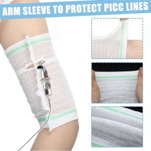 6 Pcs PICC Cover Sleeve Upper Arm Protector Comfortable Breathable Elastic Mesh PICC Sleeve Cover for Upper