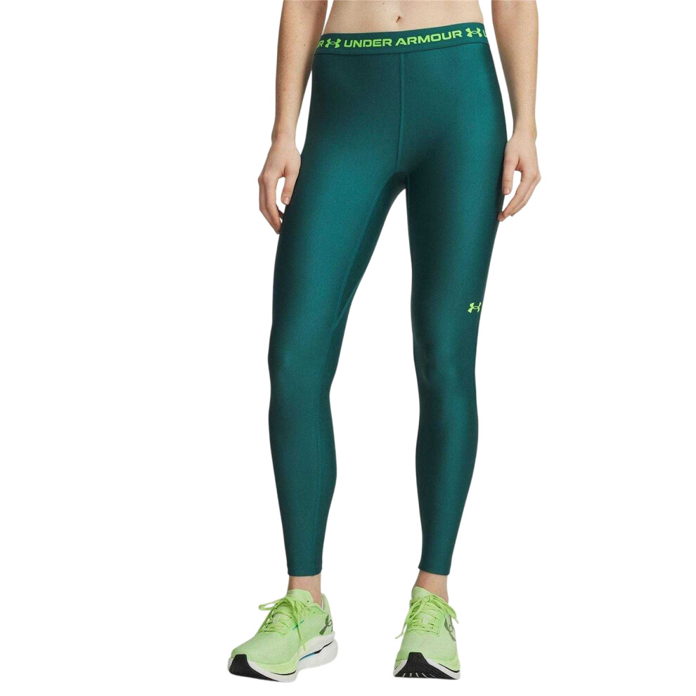Under Armour (14 Uk R, ) Womens/Ladies Heatgear Leggings Green