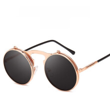 (Style 3)Occhiali da sole stile steampunk in metallo con design full frame per viaggi estivi e uscite