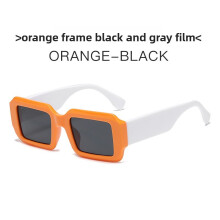 (Style 4)Occhiali da sole quadrati unisex montatura pc moderna con lenti verdi per moda e viaggi