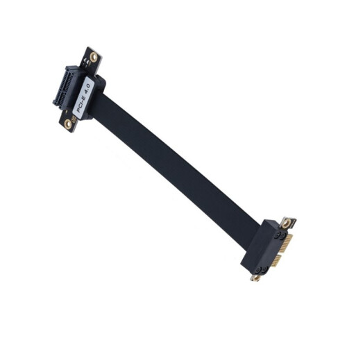 Câble Riser PCIe 4.0 X1 Coudé à 90 pour Montage Vertical de GPU, Carte  ITX USB PCIe