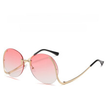(Pink)Occhiali da sole stile geometrico alla moda con Uv400 per giornate eleganti fuori e feste