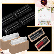 200 Pcs Clear Lip Balm Pouches Plastic Money Holder Card Holder with Adhesive Lip Balm Cards for Organize DIY Storage