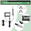 Digital Combo Temperature & PH Meter, Aquarium Thermometer PH Monitor with Automatic Calibration Function PH Meter 6