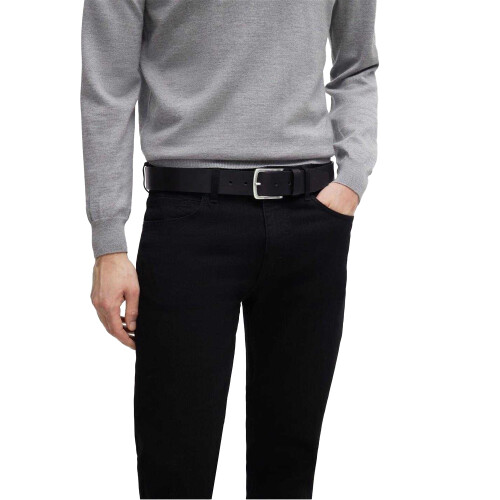Boss Mens Logo Leather Pin Belt 1