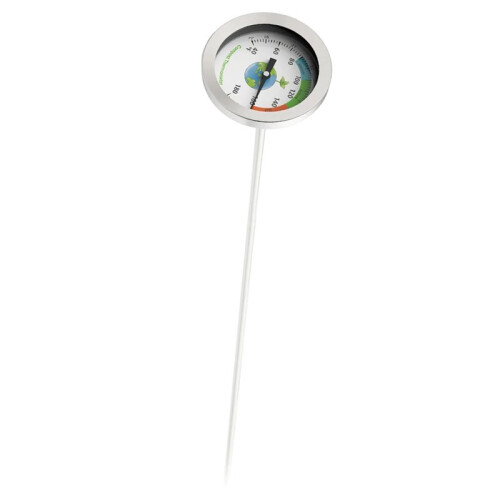 Edelstahl-Kompost-Bodenthermometer, 50 cm, Temperaturmesssonde