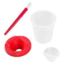 Gobelets de Peinture 30 Pièces avec Couvercles pour Enfants, Gobelets de Couleur D'Apprentissage Anti-Déversement pour Artiste
