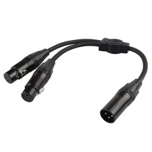 XLR-Splitterkabel XLR-Vrouwelijk Naar 2 XLR-Mannelijk of XLR-Mannelijk Naar 2 XLR-Vrouwelijk Patch Y-Kabel Gebalanceerde Microfoonsplitterkabel M Naar