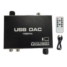 192KHz HiFi Audio-Decoder DAC Remote Control TV Optical Coaxial USB OTG Headphone Amplifier Digital to Analog Converter