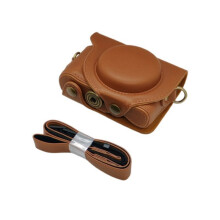 HX50 Cover Retro PU Leather Camera Bag Case for Cyber-Shot DSC-HX50 HX50V HX60 HX30 Full Body Protective B