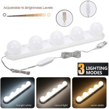 LED tricolores USB Ampoule de beauté pour miroir de maquillage