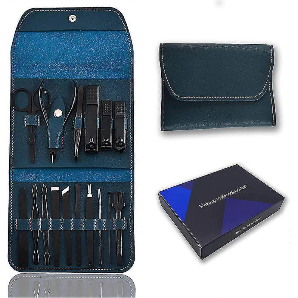 16pcs Professional Manicure Set, Nail Clipper & Pedicure Care Kit
