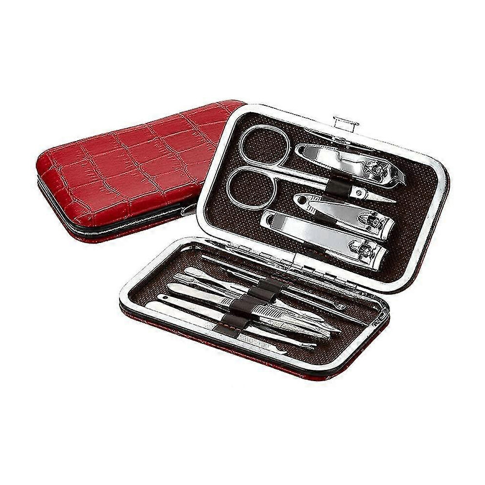 11pcs Manicure Set Professional Nail Clippers Kit Stainless Steel Pedicure Tools