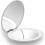 White Magnifying Compact Mirror 1x/10x LED Lighted Makeup Mirror, Portable Travel Foldable for Handbag 1