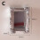 Miroir rond sculpté miniature CHome, modèle classique doré et argenté 1