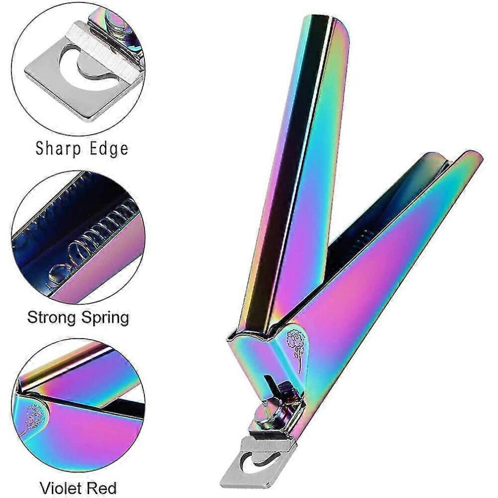 4-Piece Stainless Steel Nail Clipper Set, Fake Nail Tips Cutter