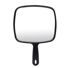 Europäischer Favorit! Rechteckiger Hand-Friseurspiegel mit Griff – 2 Farben, für Salon & Make-up