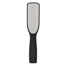 Lima de acero inoxidable para pies, removedor de callos, herramienta de pedicura negra