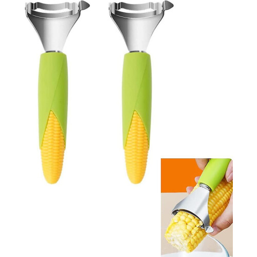 2 Corn Peeler Corn Cob Stripper Kernel Remover Tool