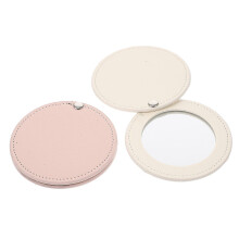 Lot de 2 miroirs compacts 8x8cm de couleurs assorties pour femmes, miroirs cosmétiques de voyage portables à glisser dans son sac à main
