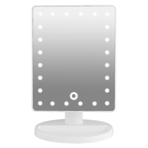 20 LED 10X Magnifying Touch Screen USB Charging Cosmetic Makeup Mirror