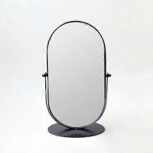 Nouveau miroir de coiffeuse noir nordique, miroir de beauté de table pour le maquillage de salle de bain