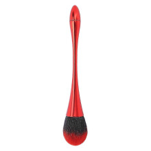 Pinceau à blush en poudre libre souple, pinceau ergonomique portable pour la poussière à ongles à domicile et en salon